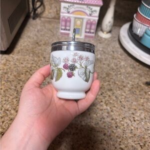 Royal Worcester- Vintage porcelain Egg coddler- made in England